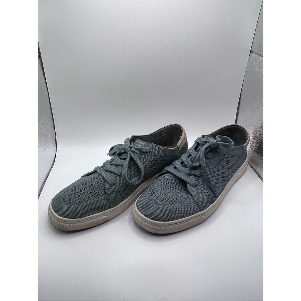 Lucky Brand Women's Luika Woven Sneakers Shoes Dusty Blue Knit Size 8M